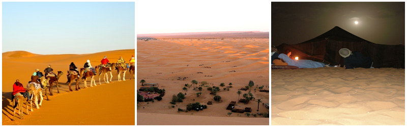 Campo di lusso nel deserto di Erg Chebbi