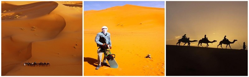 Tramonto e alba nel deserto di Merzouga con tour in cammello