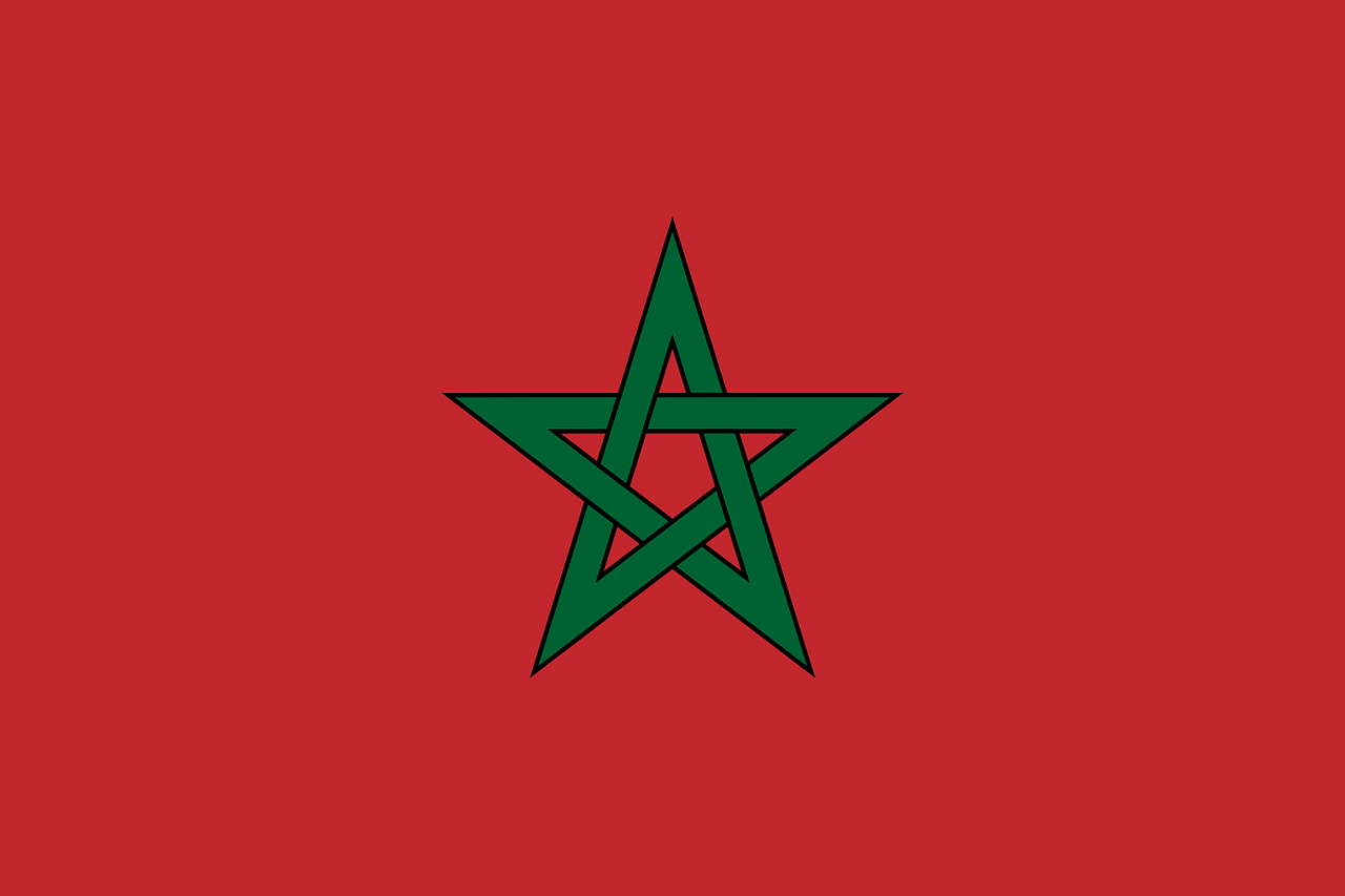 Bandiera della storia del Marocco