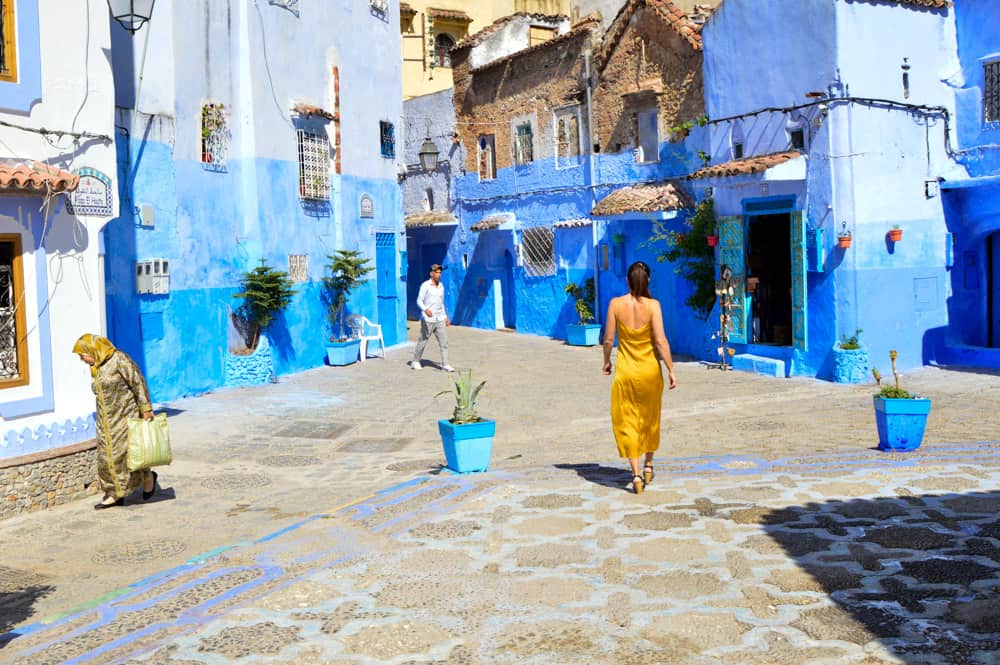 The Blue City Chefchaouen in Morocco.